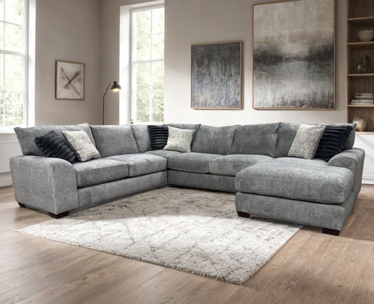 Grey Fabric OVERSIZED Sectional 8600