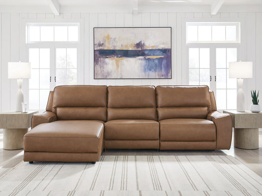 DeepWakes Caramel 3pc LAF Reclining Sofa Chaise | PCU62606