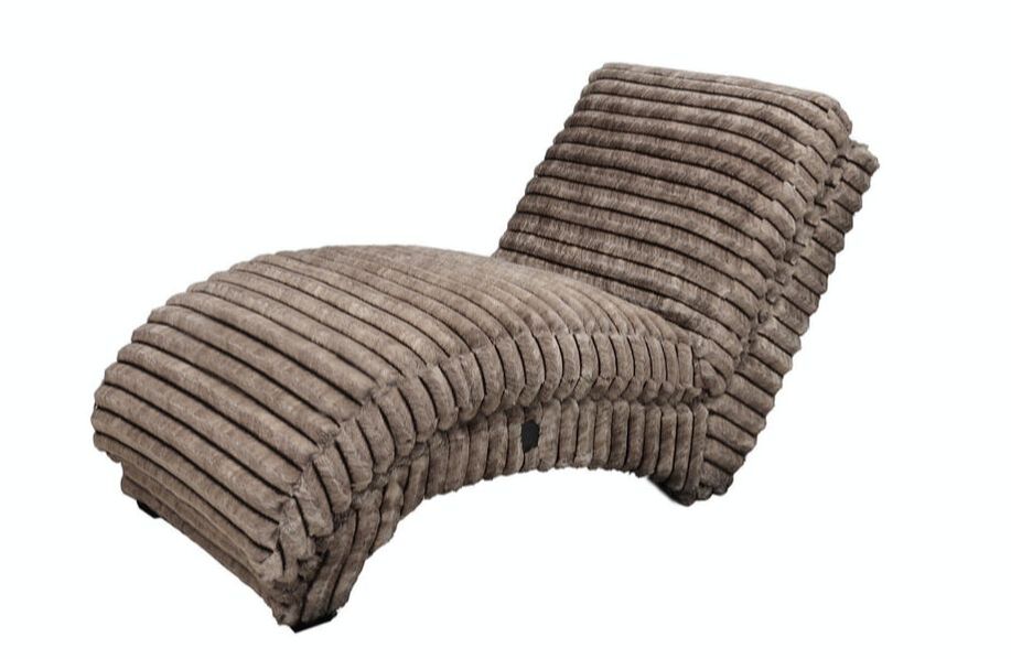 2500 Chocolate Cord Fabric Chaise