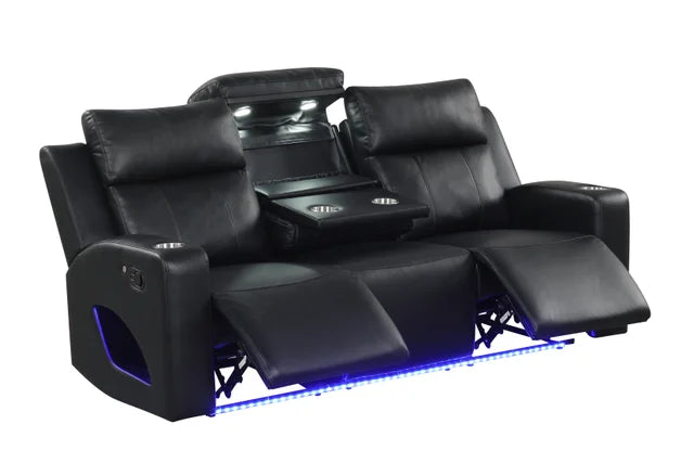Pinnacle Black 3PC Reclining Set