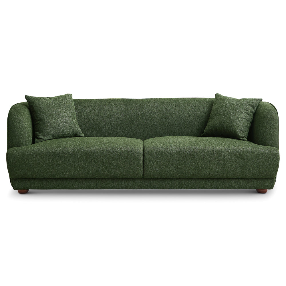 Stanmer Green Luxury Fabric Linen Couch