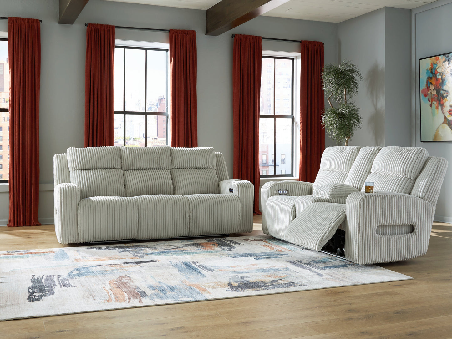 Forest Lake Alloy Power Reclining Living Room Set | PC64203