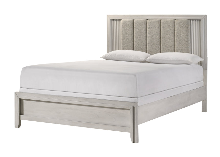 Carlton White Mist Upholstered Bedroom Set B5552