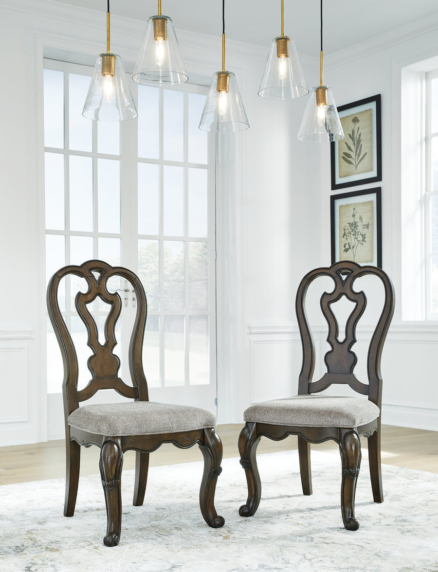 Marlee Dark Brown  Dining Room Set D947