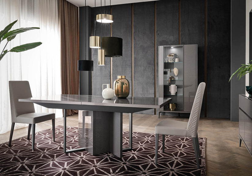 Graphite Italian Luxury 7pc Dining Set