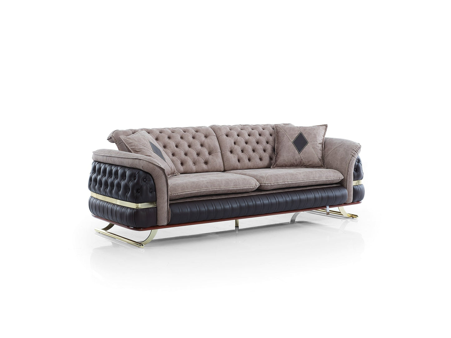 Bravo 3-pieces (Sofa & Loveseat & Chair) Livingroom Set Brown