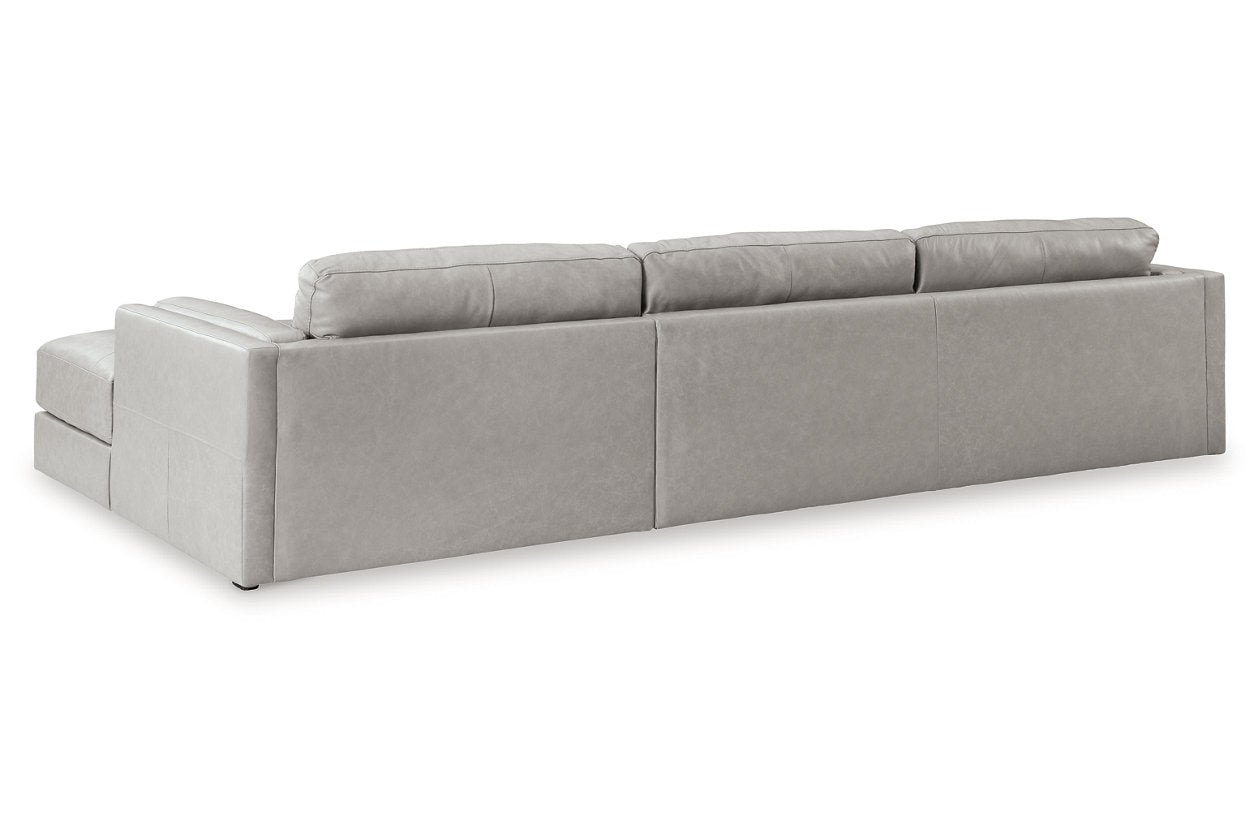 Amiata Glacier 2pc Sectional with Chaise 57404