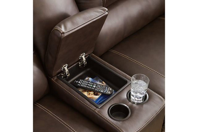 Dunleith Chocolate 7pc POWER Reclining Sectional U71604