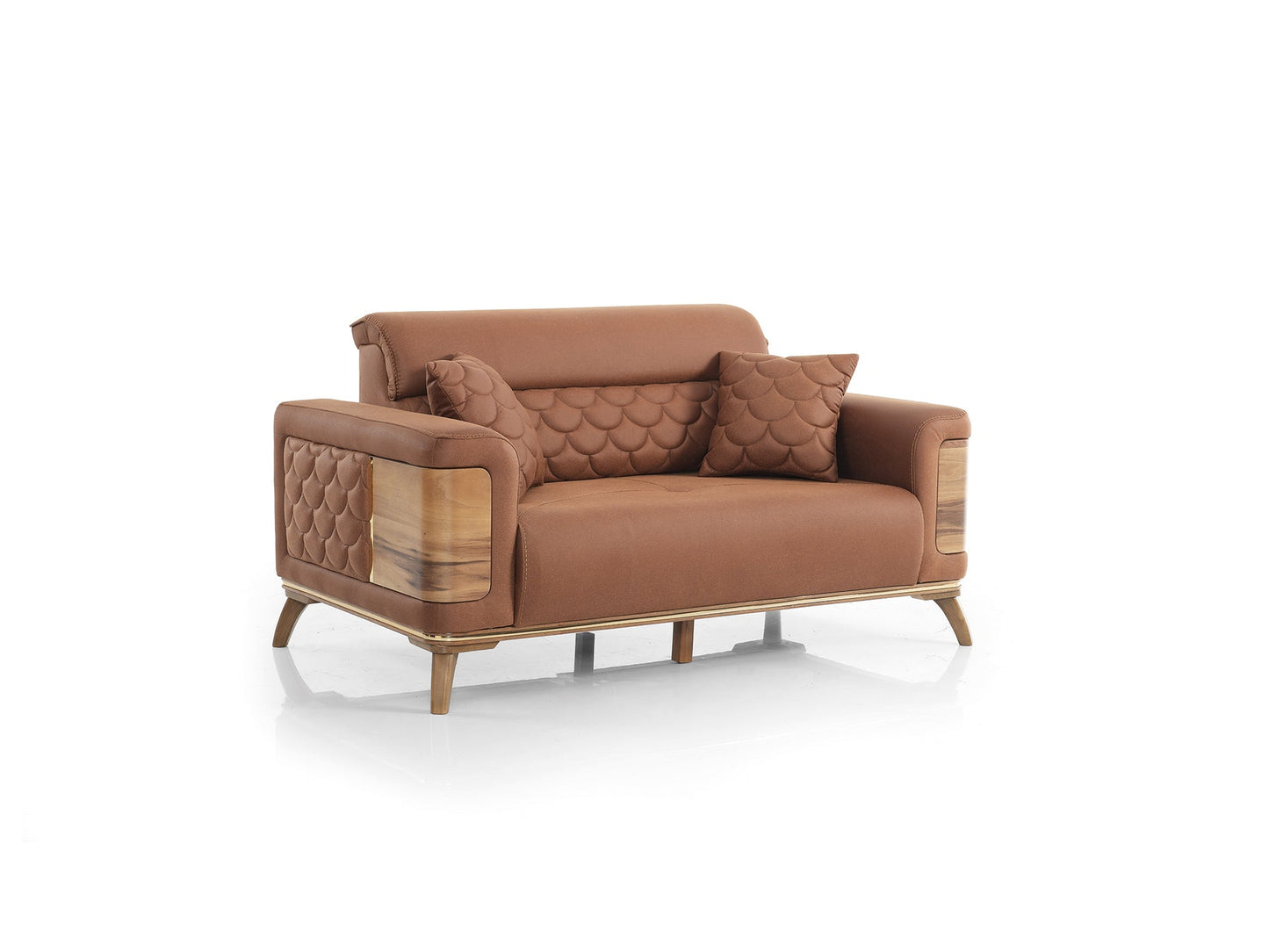 Ruby 3-pieces (Sofa & Loveseat & Chair) Livingroom Set Brick