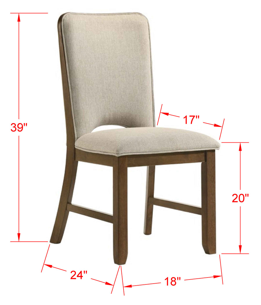 Shari Brown 5pc Round Dining Set 2159