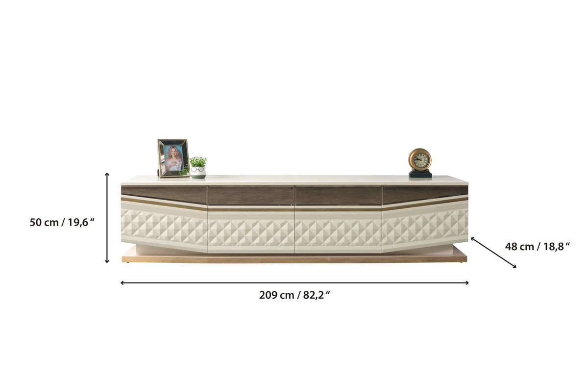 Anica Ivory Tv Stand
