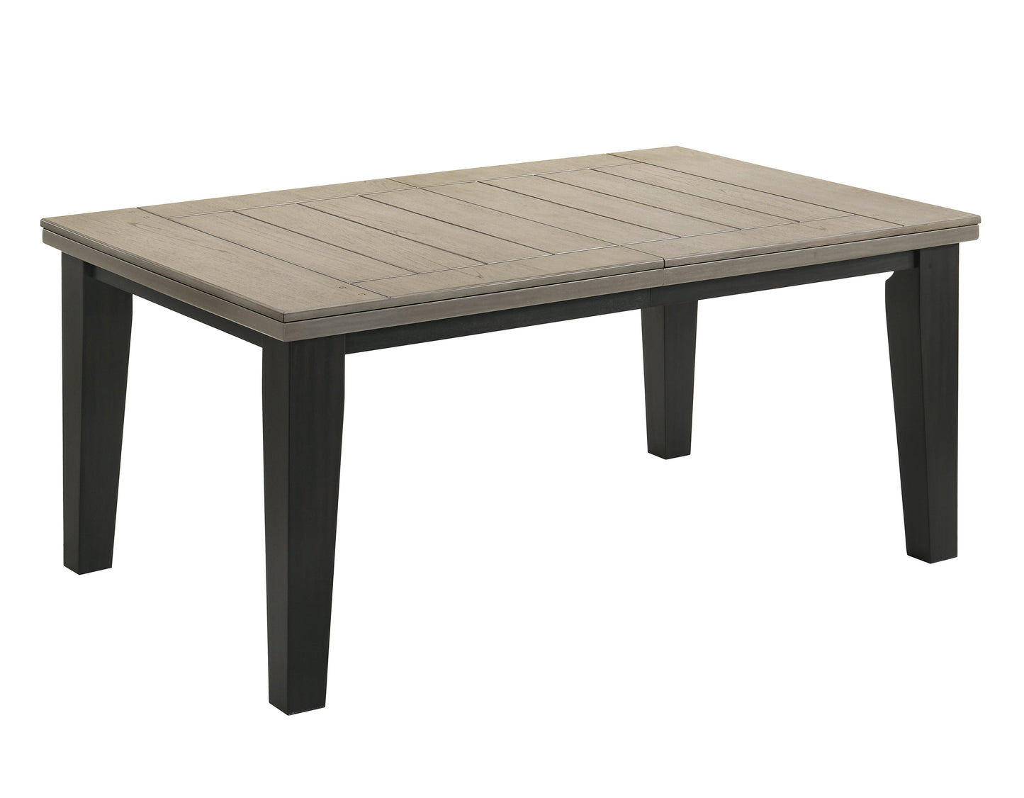 Bardstown Black/Light Gray Extendable Dining Set