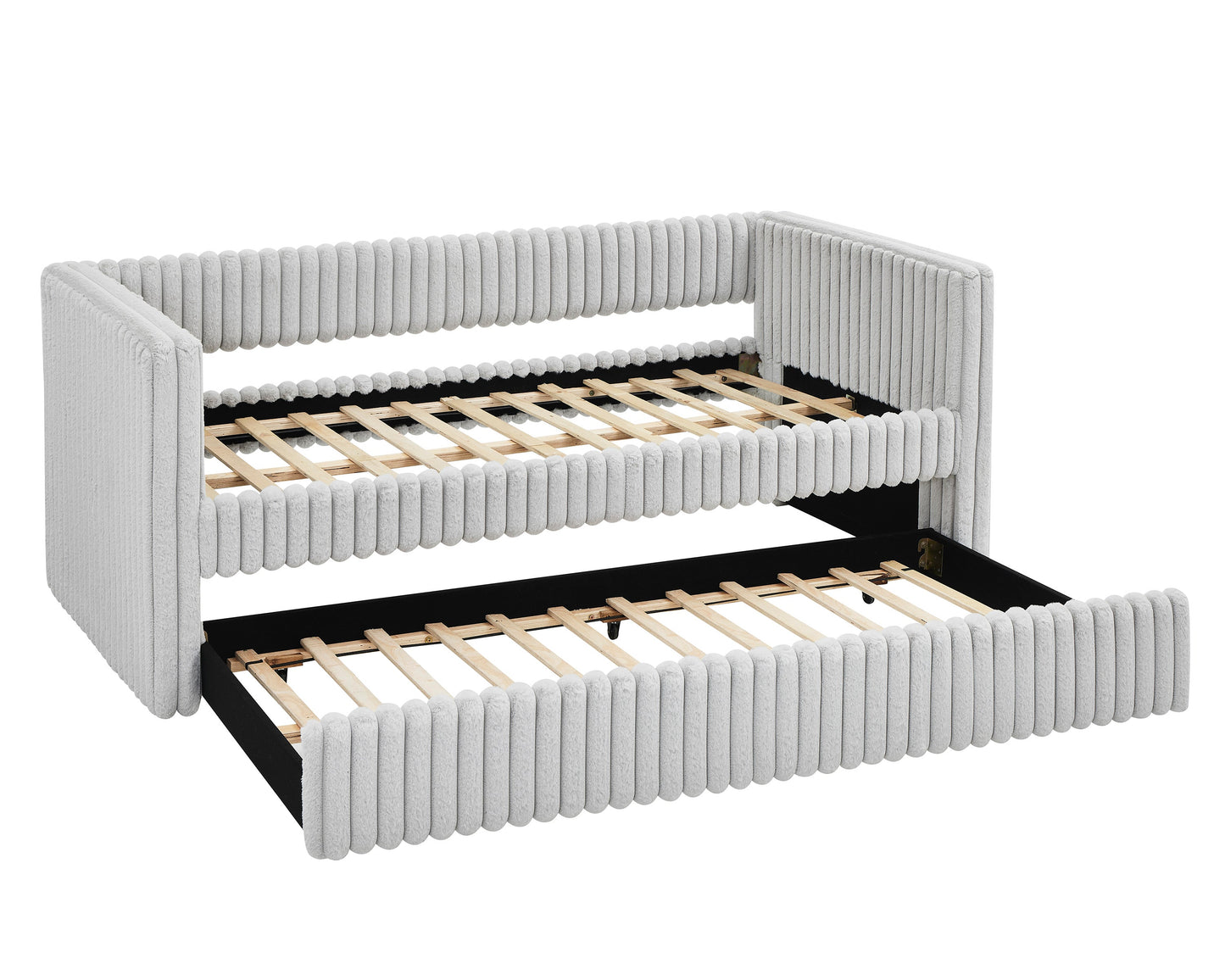 Hailey Light Gray Daybed with Trundle  5339