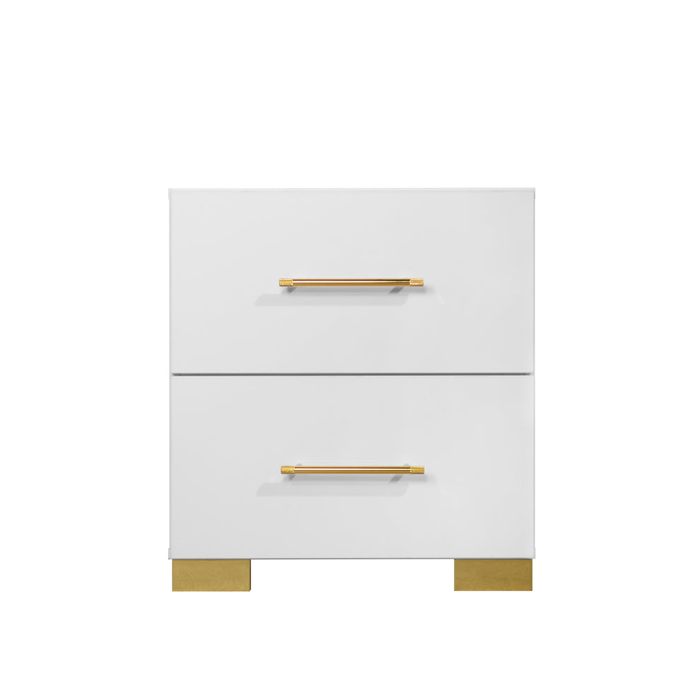 Darya White Platform Bedroom Set B3030