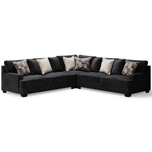 Load image into Gallery viewer, Lavernett Charcoal Fabric OVERSIZED 3-Piece Sectional 59603