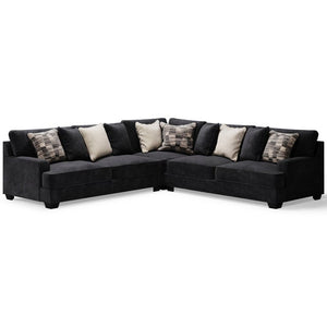 Lavernett Charcoal Fabric OVERSIZED 3-Piece Sectional 59603