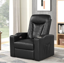 Load image into Gallery viewer, Madison Black Power Recliner
