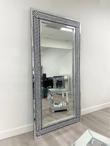 A6 Glass/Mirror LED Floor Mirror