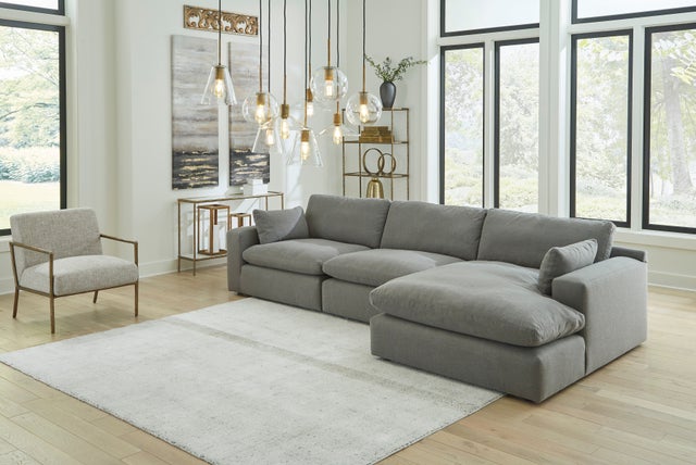 Elyza Smoke 3-Piece Sectional 10007