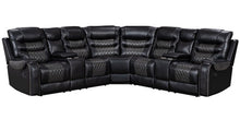 Load image into Gallery viewer, Martin81  2Tone Black Reclining Sectional