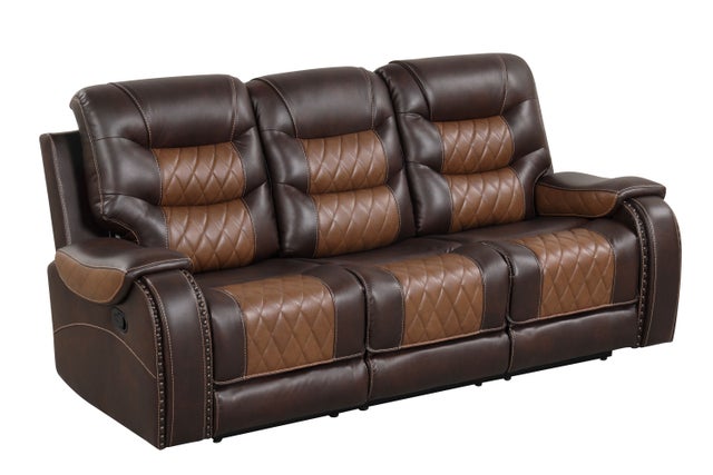 Ashley1001 2Tone Brown OVERSIZED 3pc Reclining Set