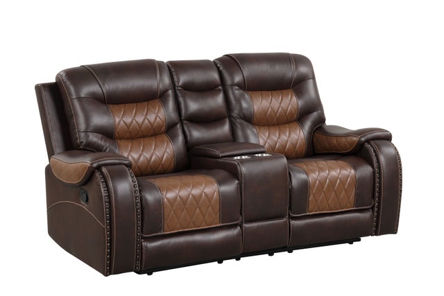 Ashley1001 2Tone Brown OVERSIZED 3pc Reclining Set