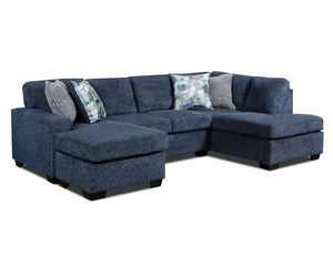 4010 Charcoal Fabric Sectional