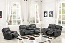 Load image into Gallery viewer, Titan Charcoal OVERSIZED 3pc Reclining Set 2003