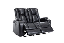 Load image into Gallery viewer, Noah Black 3pc Reclining Set