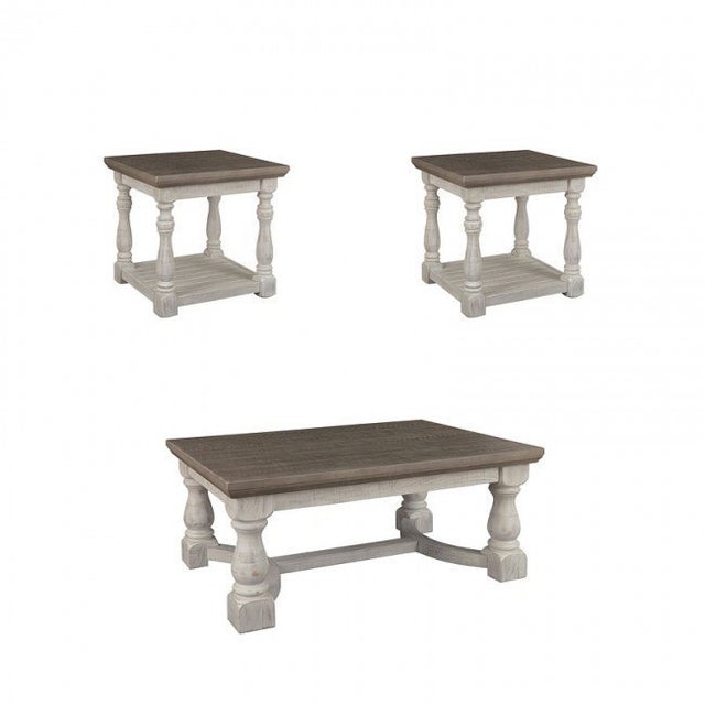 Havalance Gray/White 3pc Coffee Table Set T814