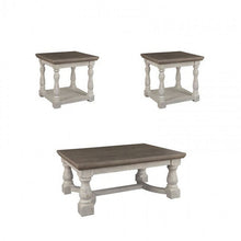 Load image into Gallery viewer, Havalance Gray/White 3pc Coffee Table Set T814