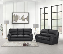 Load image into Gallery viewer, Tiffany  Black Leather Living Room Set
