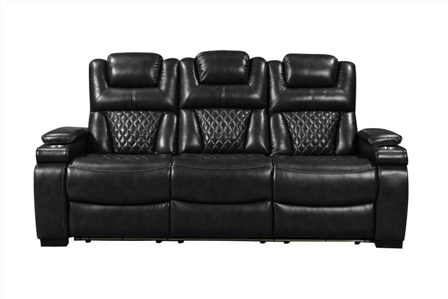 Woodland Black POWER/LED 3pc Reclining Set