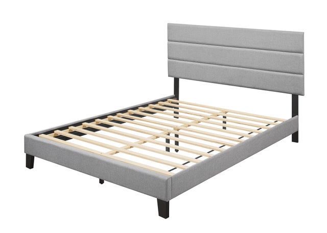 HH610 Grey Platform Bed Queen