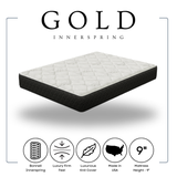 Load image into Gallery viewer, Gold 9 inch Full Mattress Inner Spring