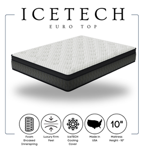 ICETECH 10" Euro Top Queen Mattress