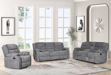 Load image into Gallery viewer, Oliver Charcoal Fabric 3pc Reclining Set