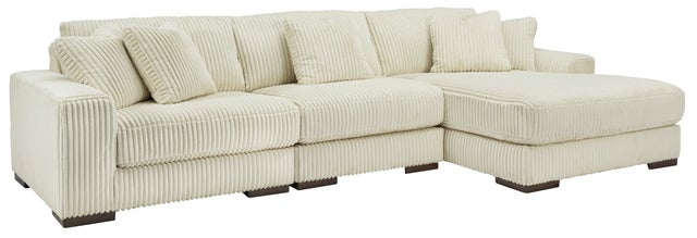 Lindyn Ivory 3pc RAF Sectional 21104