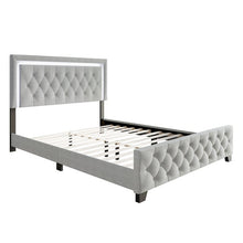 Load image into Gallery viewer, HH240 Grey LED Platform Bed