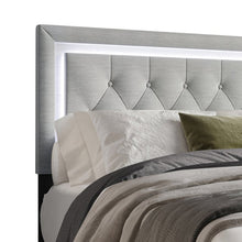 Load image into Gallery viewer, HH240 Grey LED Platform Bed
