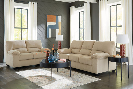 SimpleJoy Sand Sofa and Loveseat 24203