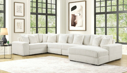 Seasons2 Beige 5pc Sectional