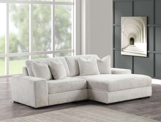 Sunday2 102" Beige 2pc Sectional