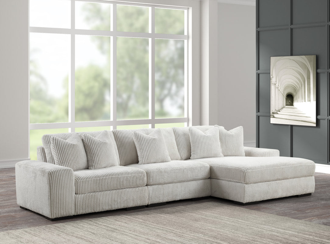 Sunday Beige 3pc Sectional