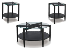Load image into Gallery viewer, Westmoro Black 3pc Coffee Table Set T331-8