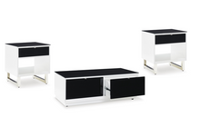 Load image into Gallery viewer, Gardoni Black/White 3pc Occasional Table Set T756