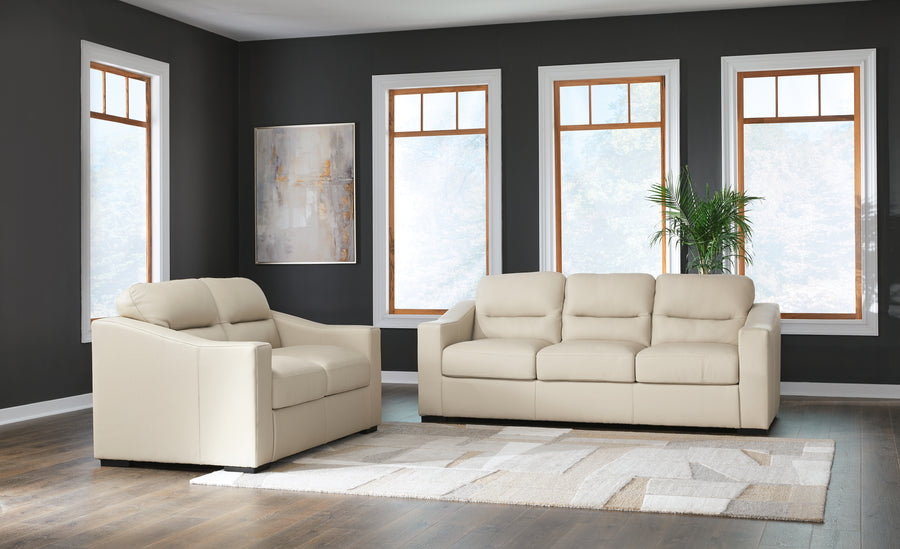 Treasure Trove Almond Sofa and Loveseat