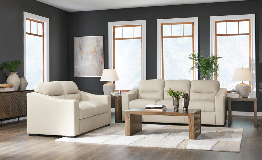 Treasure Trove Almond Sofa and Loveseat