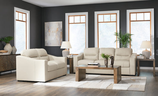 Treasure Trove Almond Sofa and Loveseat