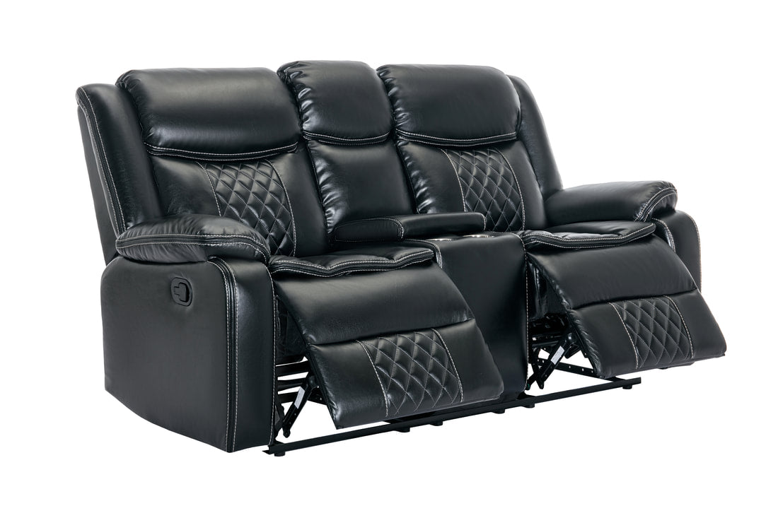 Weston Black 3pc Reclining Set